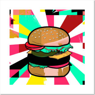 Popart buger 1 Posters and Art